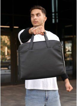 Сумка для ноутбука Sambag чорна з перфорацією 51211001 фото