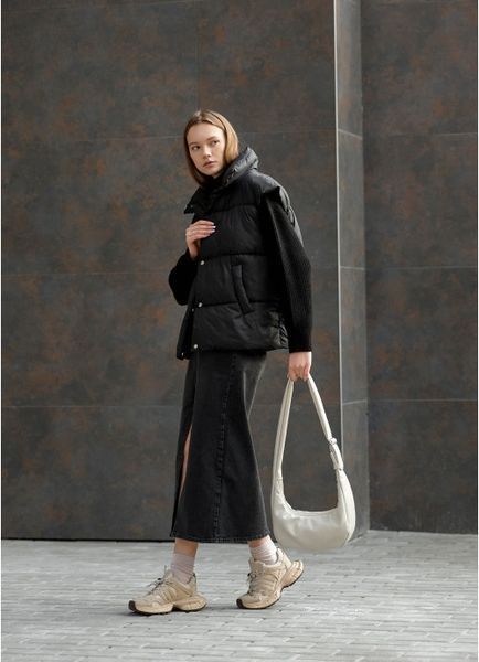 Женская сумка Sambag HOBO M серый шелк 53100030 фото