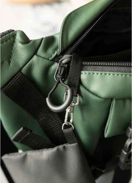 Большая женская поясная сумка бананка Sambag DynamicDart зеленая 80411007 фото