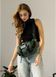Большая женская поясная сумка бананка Sambag DynamicDart зеленая 80411007 фото 1