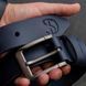 Ремінь шкіряний синій з пряжкою із збройової сталі 110 b699bws110 фото 10