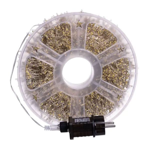 Новогодняя гирлянда Хвойная лапа 100 м, 3000 LED, белый провод, мультиколор D3000L100MWML фото