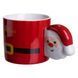 Чашка фарфоровая новогодняя Merry Christmas 400 мл Красная Yiwu FM-CS-51R FM-CS-51R фото 3