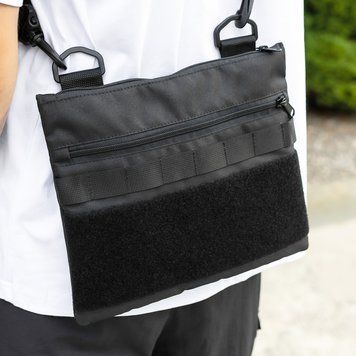 Тактическая сумка X2-BLV1 Black с системой MOLLE &mdash; через плечо X2BLV4-oxford фото