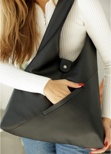 Жіноча сумка Sambag HOBO M чорна 53200001 фото