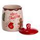 Банка для сипучих продуктів з кришкою з порцеляни 9&times;13 (см) Merry Christmas CR-1-42 CR-1-42 фото 2
