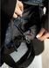Сумка через плече бананка Sambag Holster MSH чорний принт тканева 87118703 фото 10