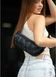 Сумка через плече бананка Sambag Holster MSH чорний принт тканева 87118703 фото 7