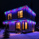 Уличная гирлянда Бахрома 25 м, 405 LED, белый провод, мультиколор 25MWML фото 1
