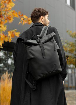 Мужской рюкзак ролл Sambag RollTop черный 24300001m фото