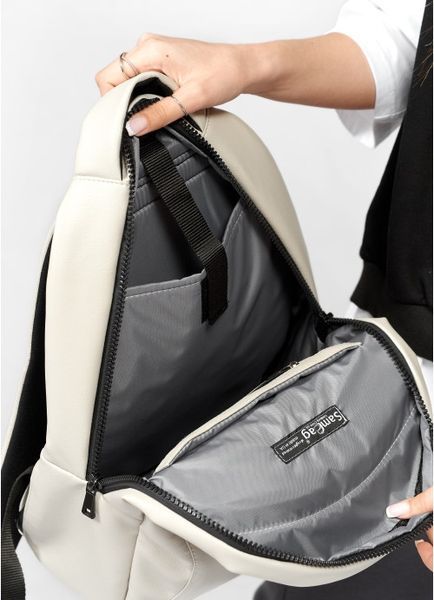 Жіночий рюкзак Sambag Zard Urban сірий шовк 25000030 фото
