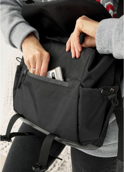 Жіноча Сумка для ноутбука Sambag чорна з перфорацією 51311301 фото