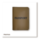 Обложка для паспорта с надписью PASSPORT (хаки, чёрное тиснение) PNA9AA фото 1