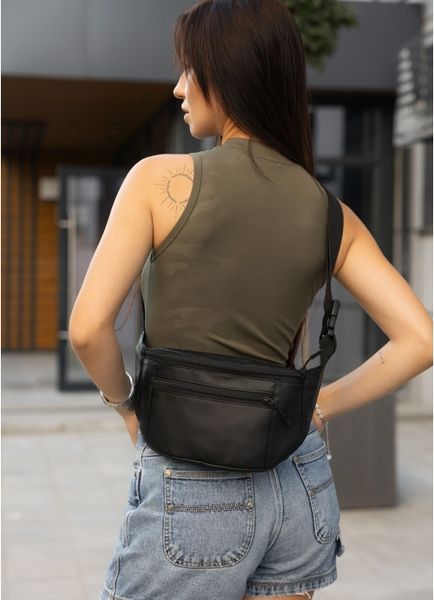 Жіноча сумка на пояс бананка Sambag Tirso LCH чорний 80341001 фото