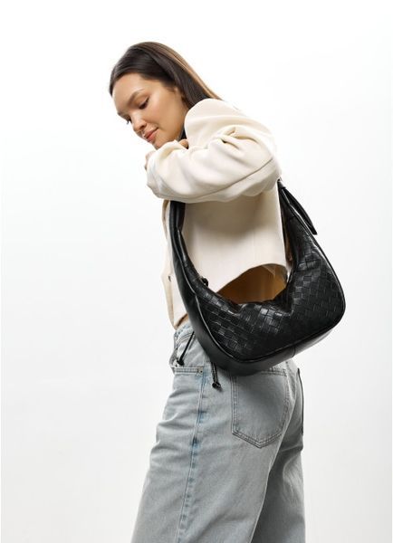 Жіноча сумка Sambag HOBO Mini чорна 53100067 фото