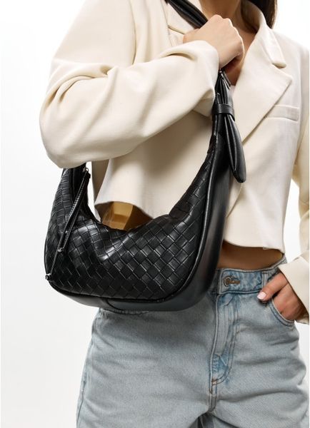 Жіноча сумка Sambag HOBO Mini чорна 53100067 фото