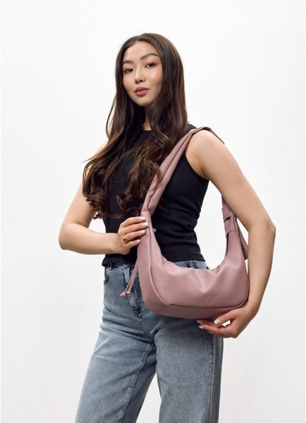 Жіноча сумка Sambag HOBO S рожева 53100106 фото