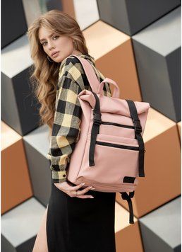 Рюкзак ролл Sambag женский RollTop LTT пудра 24238006 фото