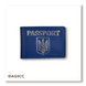 Обкладинка для ID-картки PASSPORT з гербом (синя, срібне тиснення) IDAG5CC фото 1