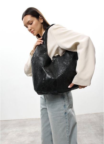 Жіноча сумка Sambag HOBO L принт крокодила 53300070 фото