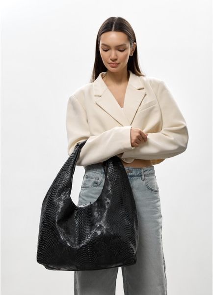 Жіноча сумка Sambag HOBO L принт крокодила 53300070 фото