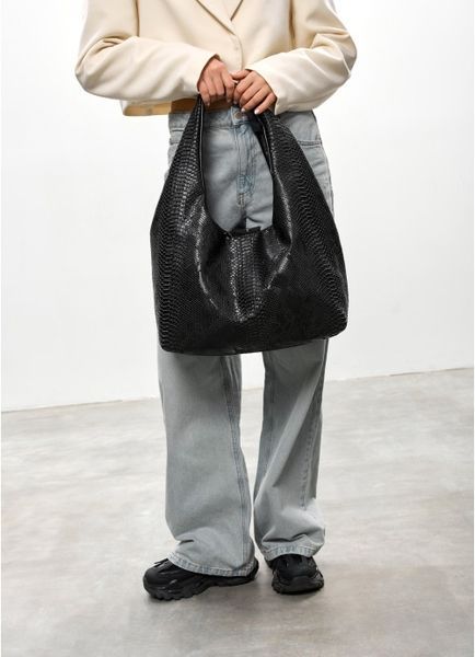 Жіноча сумка Sambag HOBO L принт крокодила 53300070 фото