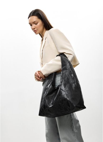Жіноча сумка Sambag HOBO L принт крокодила 53300070 фото