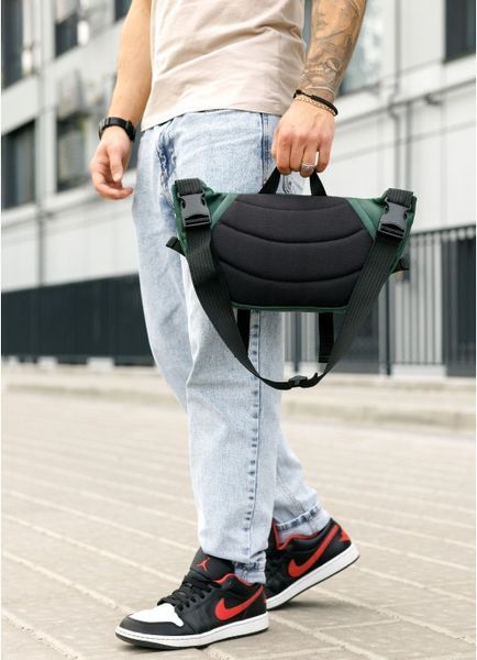Большая мужская поясная сумка бананка Sambag DynamicDart зеленая 80411007m фото