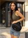 Сумка через плечо женская бананка Sambag Flex черная 85351001 фото 1