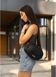 Сумка через плечо женская бананка Sambag Flex черная 85351001 фото 4
