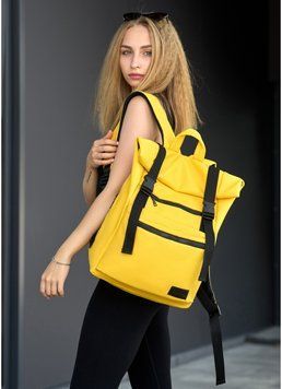 Рюкзак ролл Sambag унисекс RollTop Zard желтый 24238028 фото