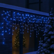 Уличная гирлянда Бахрома 12 м, 200 LED, белый провод, синее свечение 12MWBL фото 1