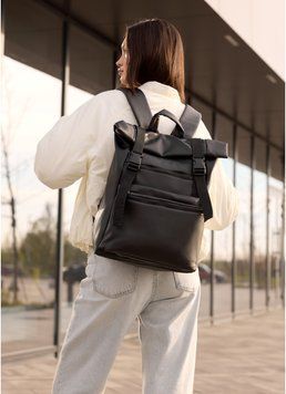 Рюкзак жіночий RollTop Zard чорний 24238001 фото