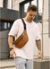 Кожаная сумка на пояс Sambag Tirso MKH рыжая 81341121m фото 8