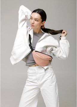 Сумка на пояс бананка Sambag Marina MSG пудра 85151006 фото