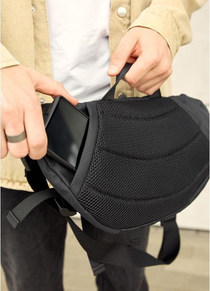 Большая мужская поясная сумка бананка Sambag DynamicDart принт "Palm" тканевая 80411065m фото