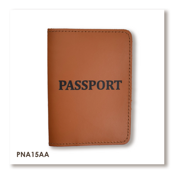 Обложка для паспорта с надписью PASSPORT (терракотовая, черное тиснение) PNA15AA фото