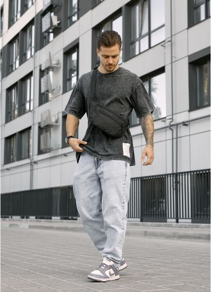 Сумка на пояс бананка Sambag Tirso Max чорний тканевий 80341065m фото