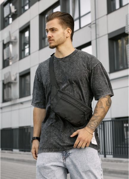 Сумка на пояс бананка Sambag Tirso Max чорний тканевий 80341065m фото