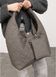Жіноча сумка Sambag HOBO L сіра строчена 53300039 фото 10