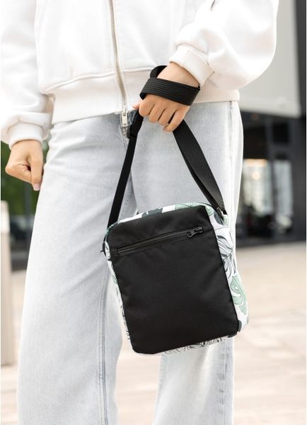 Жіноча сумка через плече месенджер Sambag Makros принт "Leaves" 70278144 фото