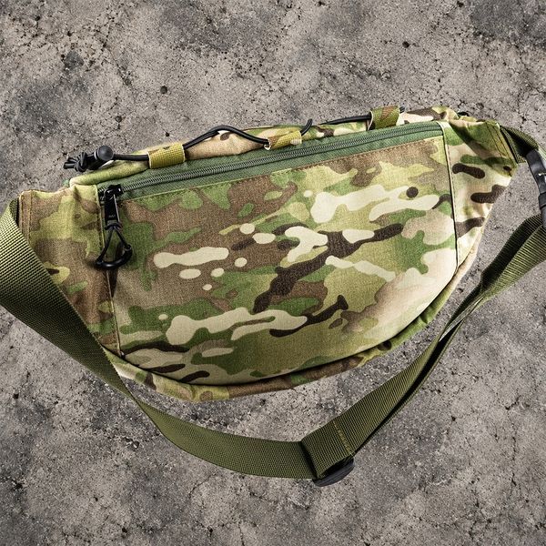 Тактична сумка X8-2 Multicam містка, 5 кишень &mdash; через плече X83-cordura фото