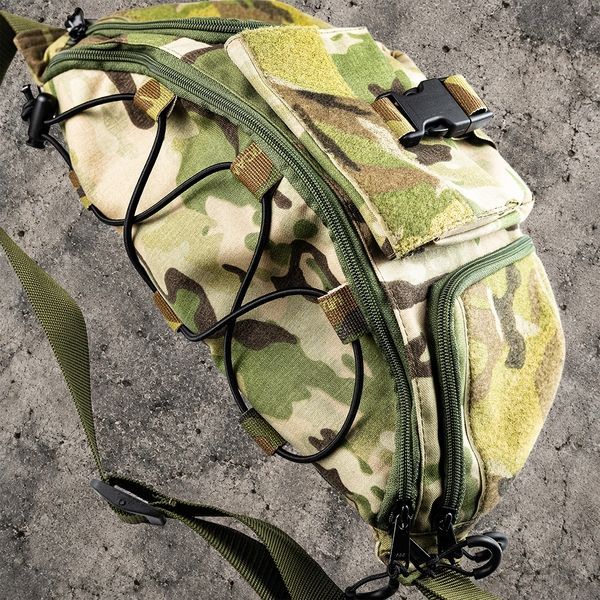 Тактична сумка X8-2 Multicam містка, 5 кишень &mdash; через плече X83-cordura фото