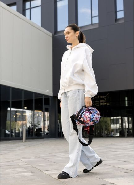 Женская сумка через плечо бананка Sambag Flex Pro принт "Flowers" 85451153 фото