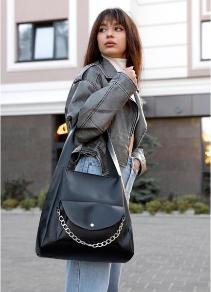 Женская сумка Sambag HOBO Bliss черная 53453001 фото