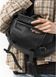 Велика шкіряна жіноча поясна сумка бананка Sambag DynamicDart чорна 80411101 фото 14