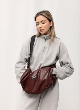 Женская сумка Sambag HOBO Bag-glove бургунд. 53400013 фото