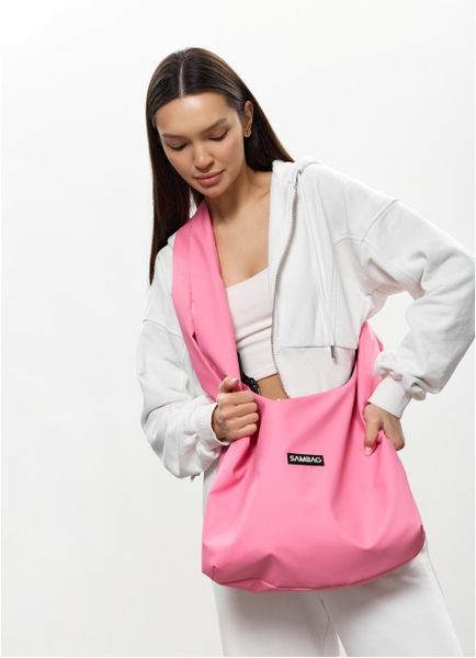 Жіноча сумка Sambag HOBO WEAVE рожева 53330506 фото