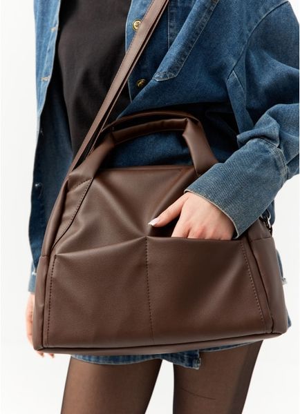 Жіноча сумка Sambag Vogue Grace шоколадна 90123020 фото