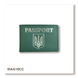 Обкладинка для ID-картки PASSPORT з гербом (зелена, срібне тиснення) IDAG10CC фото 1
